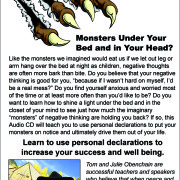 Monsters Under Your Bed? CD Cover Back